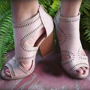 Qupid Suede Barnes Heels